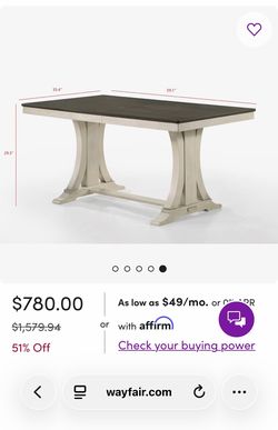 Dining table New in Box