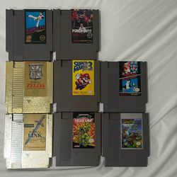 Lot Of 8 Classic Nintendo Games