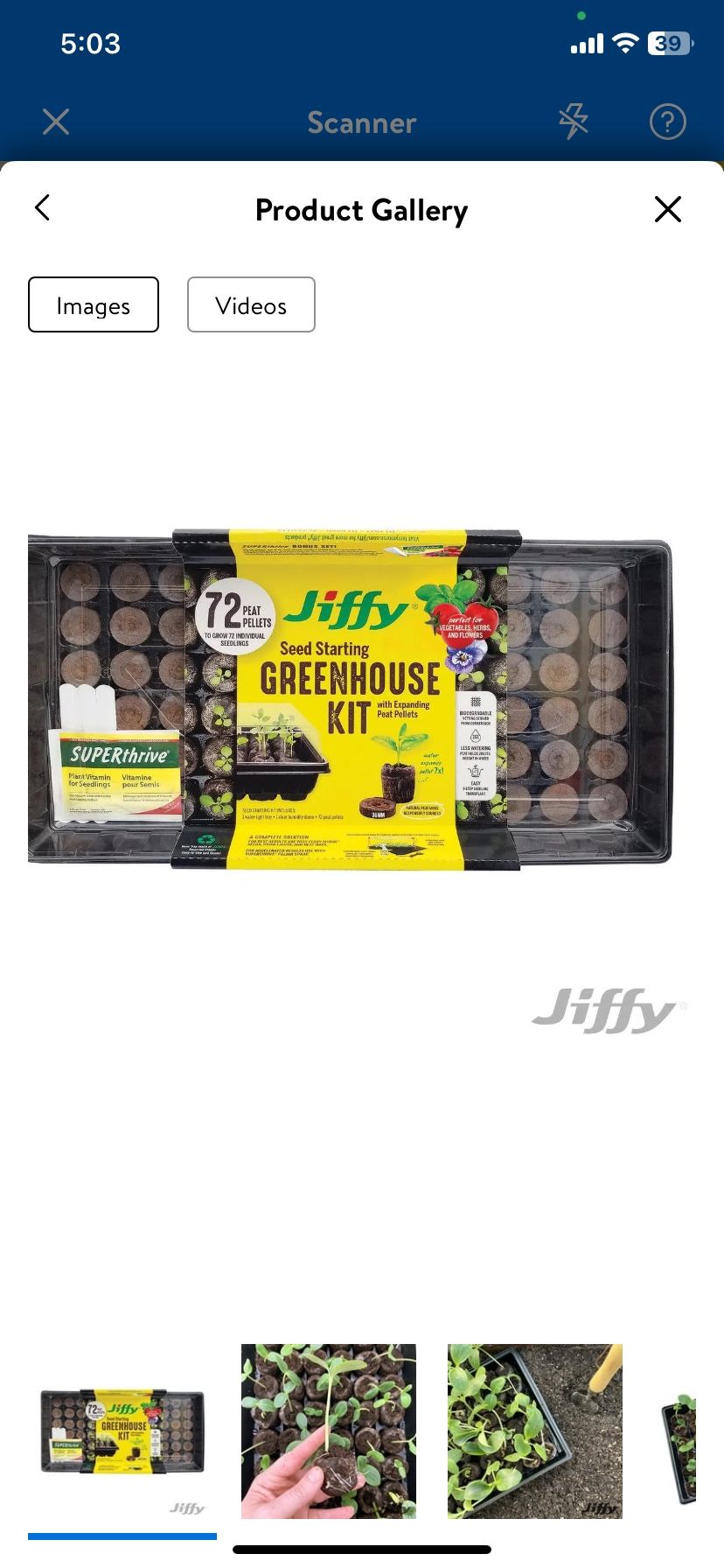 Jiffy J372PROGS Greenhouse Seed Starter Kit with Superthrive