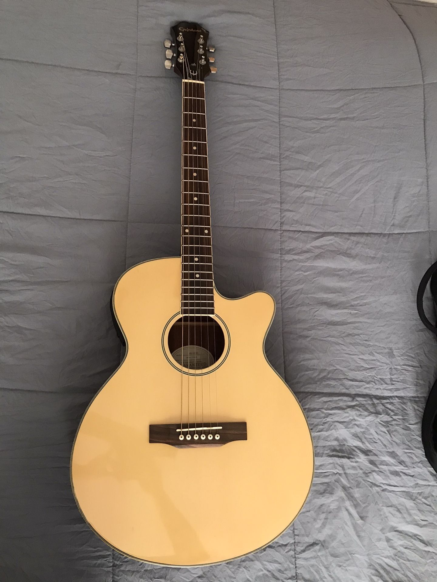 (ON HOLD) Acoustic Electric guitar with carrying bag