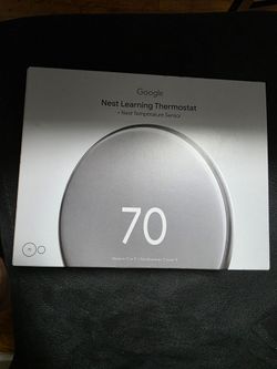 Google Nest Learning Thermostat (4th Gen) with Temp Sensor