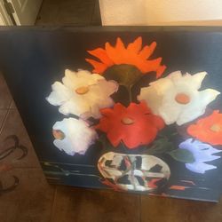 Canvas Painting Flora And Print Of By The Seashore