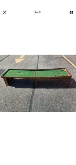 Antique Bagatelle Snooker Pool Billiards Table