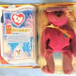 

Mc Donald’s Teenie beanie baby 2000 Millennium bear --

