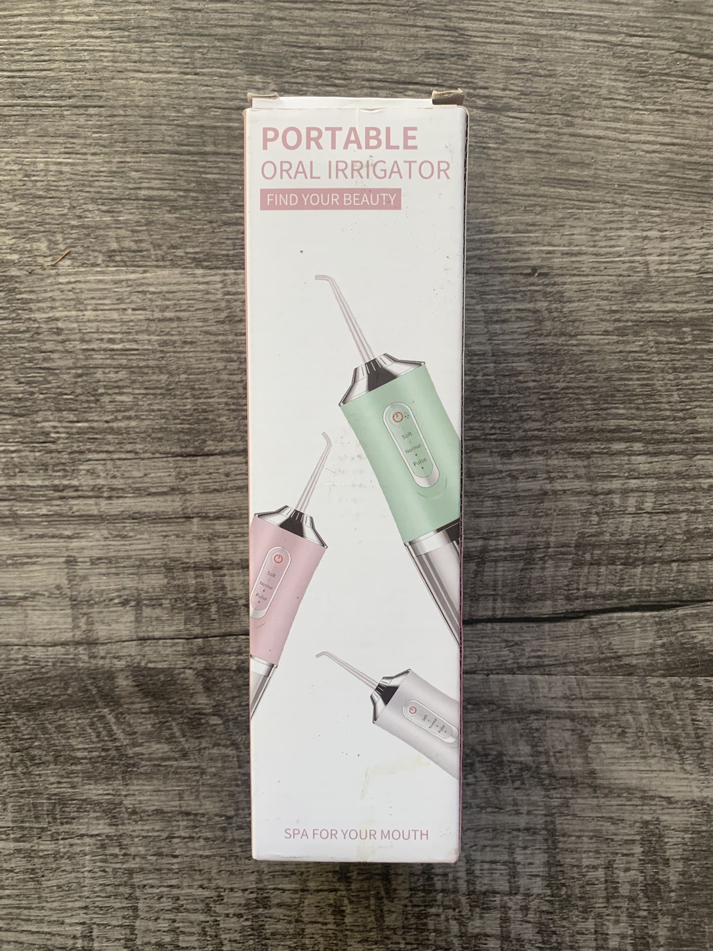Portable Oral Irrigator - Water Flosser with 3 Modes, Rechargeable & Compact Design (Green)