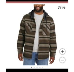 Quiksilver Men's Hooded Shirt Jacket 