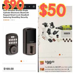Smart Lock Ryobi Tool