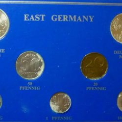 EAST GERMANY SET OF 7 COINS