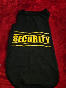 Security Dog Shirt Small Pet Costume