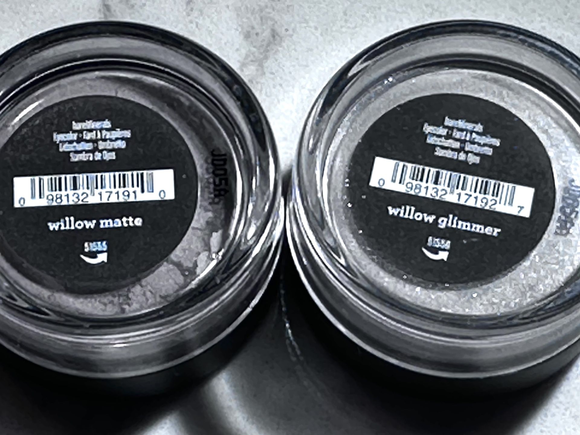 New Sealed Lot Of 2 bareMinerals Eye Color bare escentuals Willow Gimmer & Matte