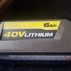 RYOBI 40V Lithium-Ion 6.0 Ah High Capacity Battery