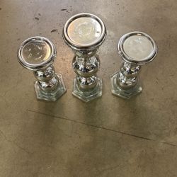 glass candlesticks