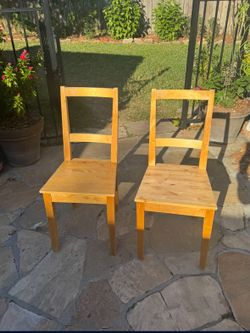 Wooden Dining Chairs - Set of 2