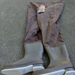 Red Ball Hip Waders With Suspenders 