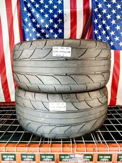 🎁 2 USED TIRES 305/40R22 NITTO NT555RII Drag Racing Radial Tire 305/40R22