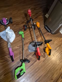 Battery operated weed eaters/ trimmers