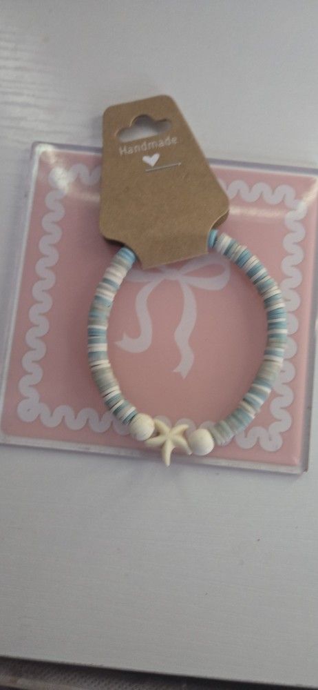 Handmade Clay Bead Bracelet