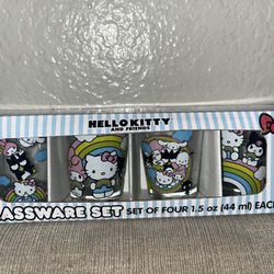 Hello Kitty And Friend Glassware