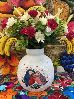 💥Talavera flowers vase 💥💥 estamos abiertos todos los días de 9 am a7 pm.