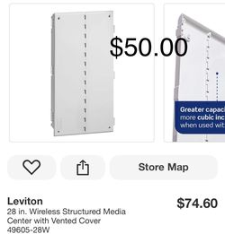 Leviton 28 in. Wireless Structured Media Center with Vented Cover