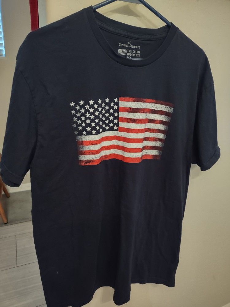 Flag T Shirt - $7