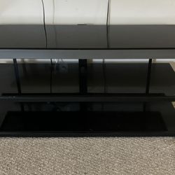 Black Glass TV Stand