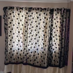 Set Of 2 Extra Wide Curtain Panels, Great For Halloween Or Any Theater Project, 2 Panels For $15