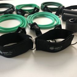 NEW Home Cables Resistance Bands Set (stackable 150lbs & hypoallergenic)