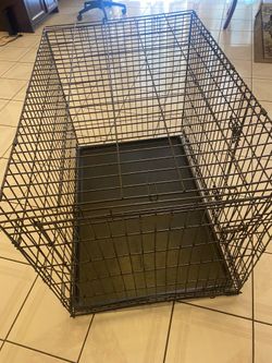 Large Wire Dog Crate with Tray