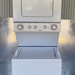 PICK UP ONLY •SUPER NICE!!! WHIRLPOOL 24” Apt. Size Stackable Washer & Dryer-WORKS PERFECT!!