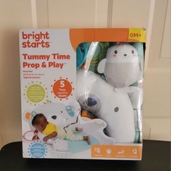 NEW...bright starts TUMMY TIME PROP & PLAY...AGES 0M+