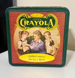 Vintage 1994 Crayola Tin Can