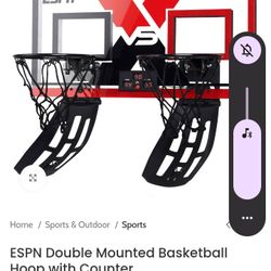ESPN Double Mounted Basketball Hoop