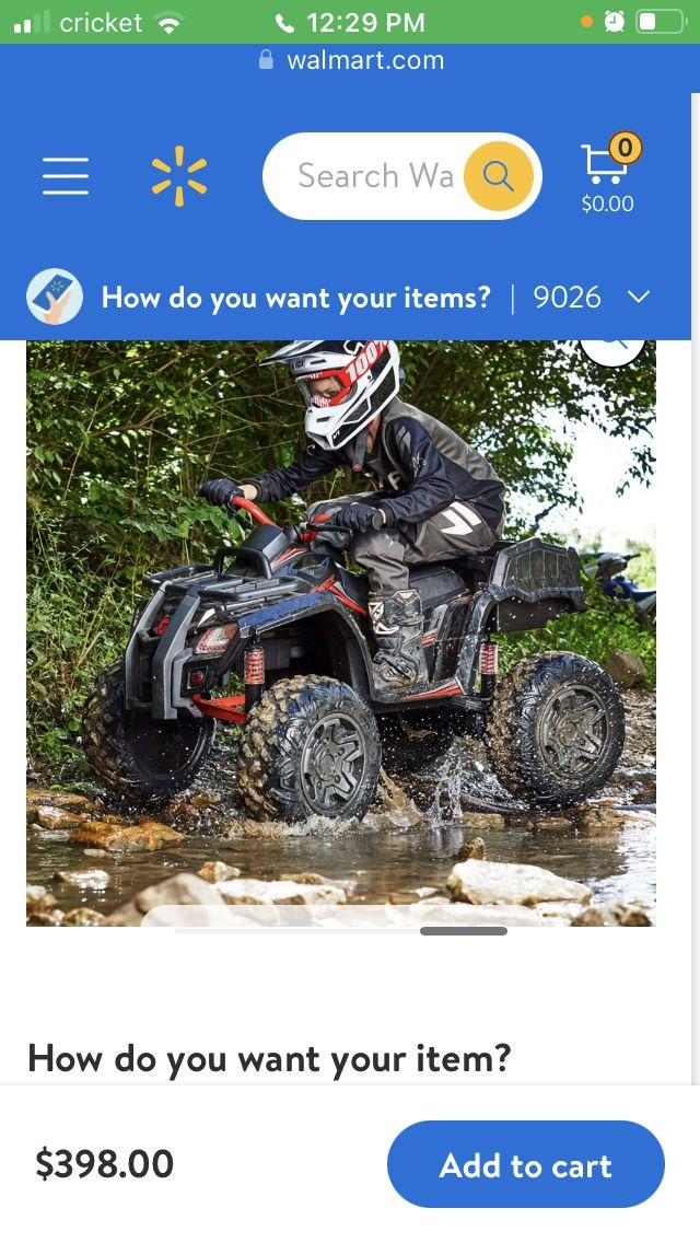 Huffy Torex ATV-2 Kids' 24V 4-Wheeler Electric Ride-On Quad