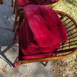 Vintage Retro Middle Century Pillows For Chairs 