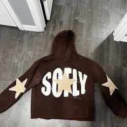 Brown street hoodie cropped 