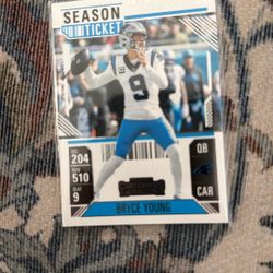 2024 Panini Contenders Season Ticket Bryce Young #14 Carolina Panthers NM CARD VAULT KB's Card Vault