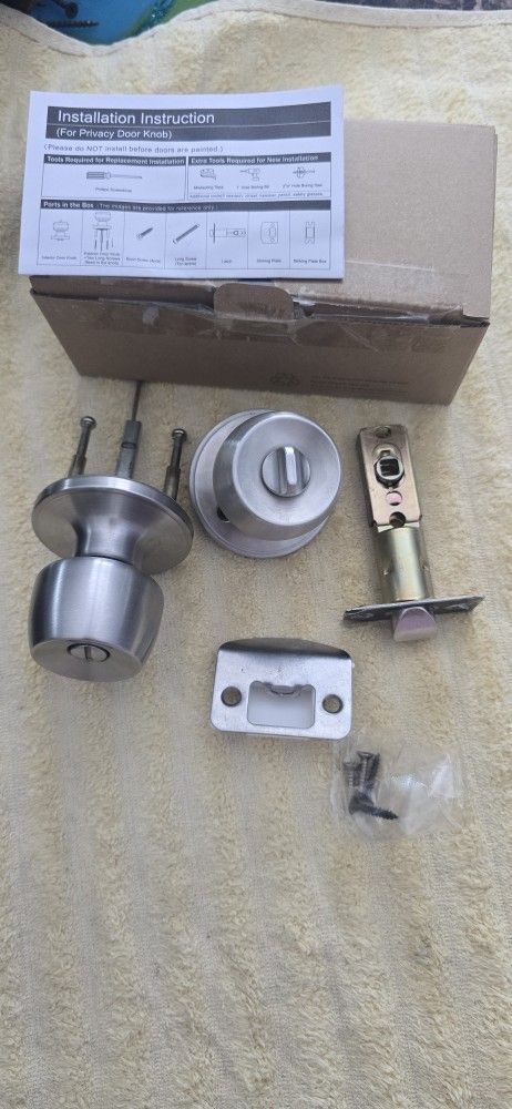 Stainless steel door knob