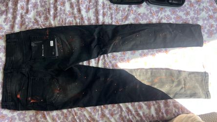 Purple jeans