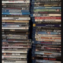Bulk Lot Of 75 Blu Rays 