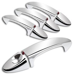 For 2010-2016 Ford Fiesta Mirror Chrome Door Handle Cover Cap Trim Kit 8PCS -(2-DHC-1367