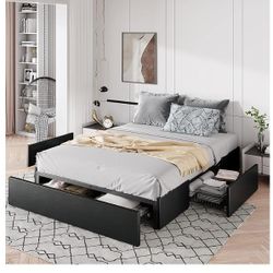 Full Size Bed Frame Almost New Quick Sale