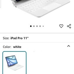 New ESR Magic Magnetic Keyboard White Case IPAD Pro 11 & Air 10.9 Msrp $89