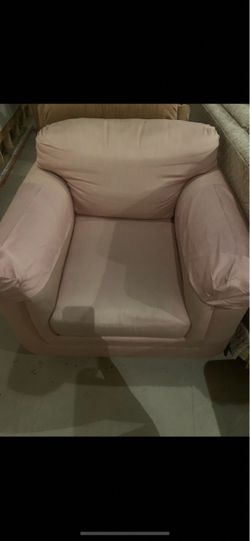 Light Pink Cloth Chair