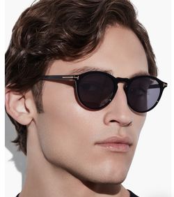 TOM FORD Polarized Round Sunglasses