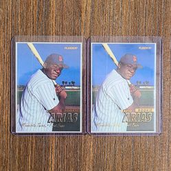 2x Fleer '97 David Arias Rookie Card