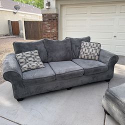 Couch Set - Sofa Loveseat & Ottoman
