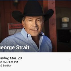 George Strait Floor Seats 