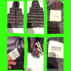 Moncler Grenoble  Black Puffer Vest New Condition Size 4 Selling $350