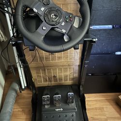 Logitech G920 Racing Wheel + Pedals + Stand (Xbox/PC Setup)